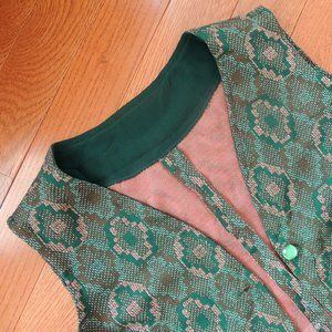 Green cotton vest